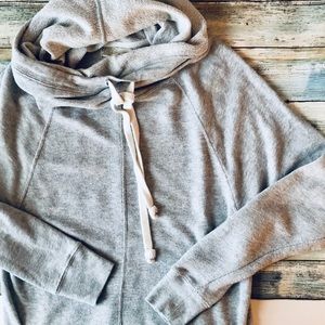 Cowl Neck Grey Pullover